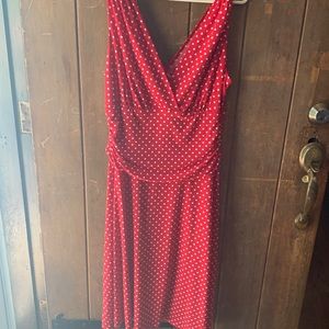 Ronni Nicole pocki-dot dress